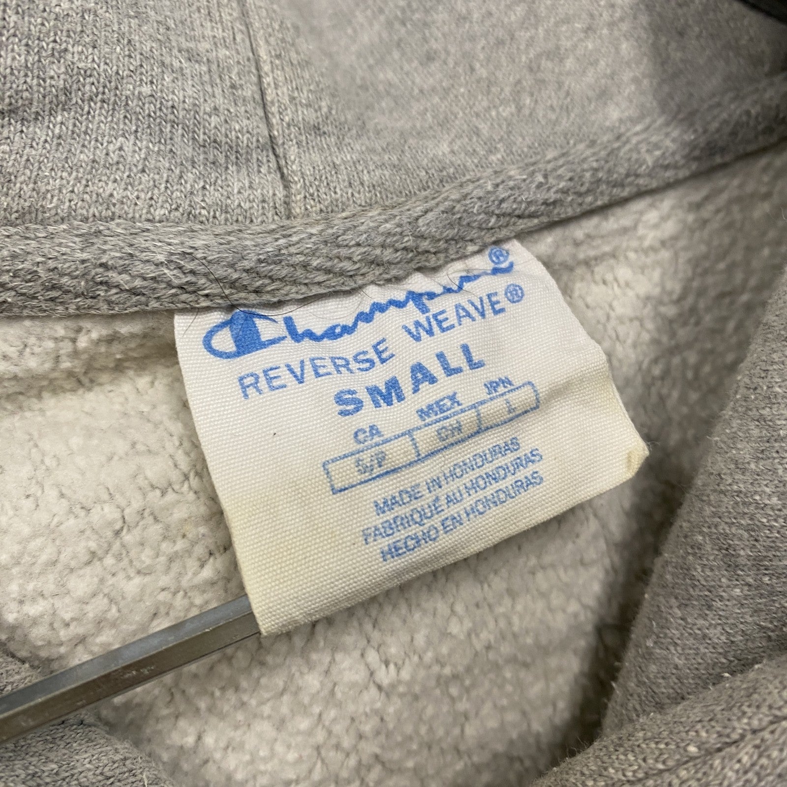 Champion　チャンピオン　リバースウィーブ　スウェットパーカー/フーディー　灰色　グレー　Sサイズ　古着