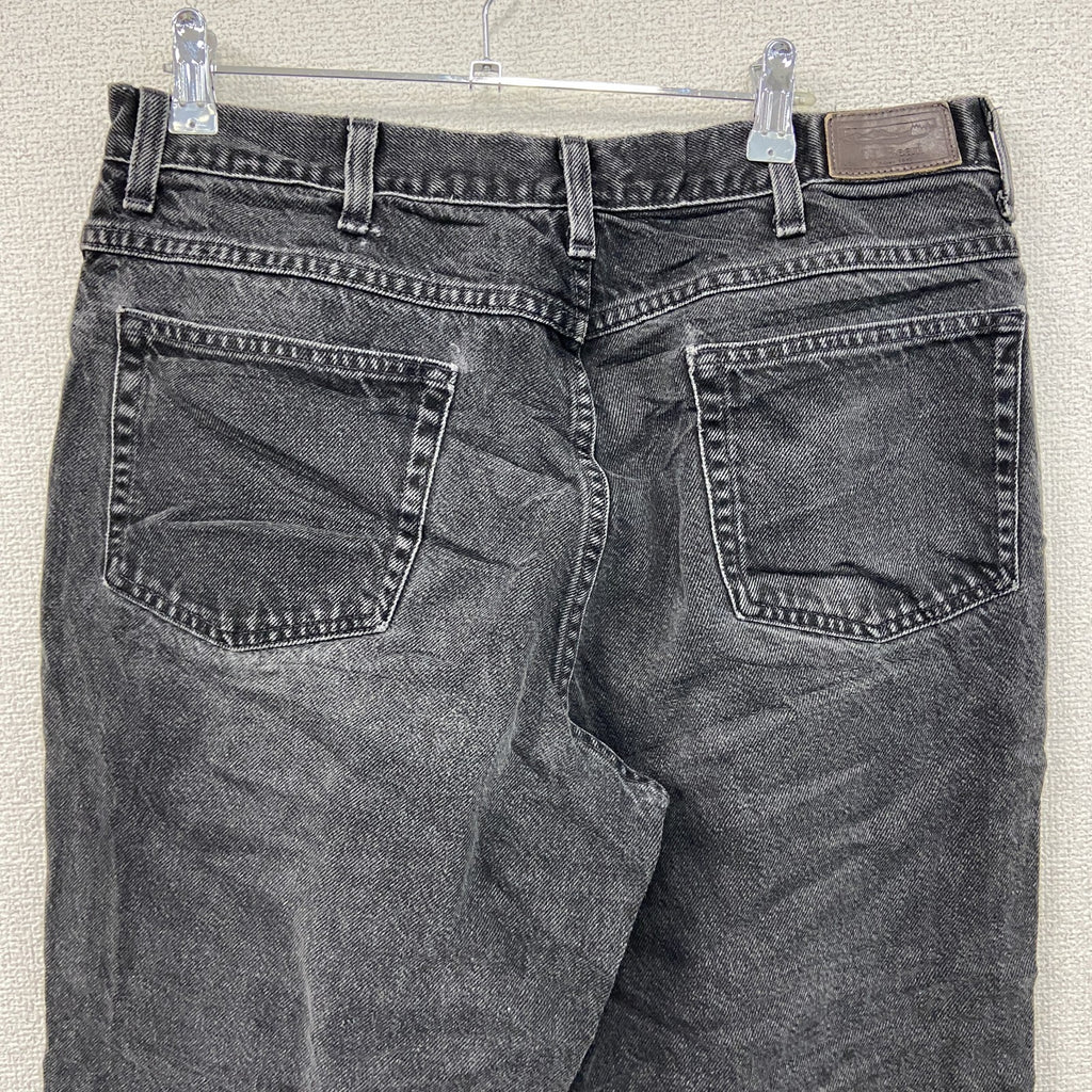 L.L.Bean　エルエルビーン　ブラックデニムパンツ/ジーンズ　ジップフライ　黒　ブラック　W35サイズ　古着