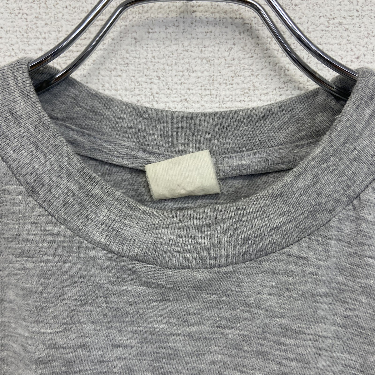 ～90s　半袖プリントTシャツ　ヴィンテージ　シングルステッチ　グレー　灰色　　古着