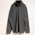 STJOHNSBAY　長袖ハーフジップフリースジャケット　ハイネックアウター　グレー　灰色　ビッグシルエット　XLサイズ　古着