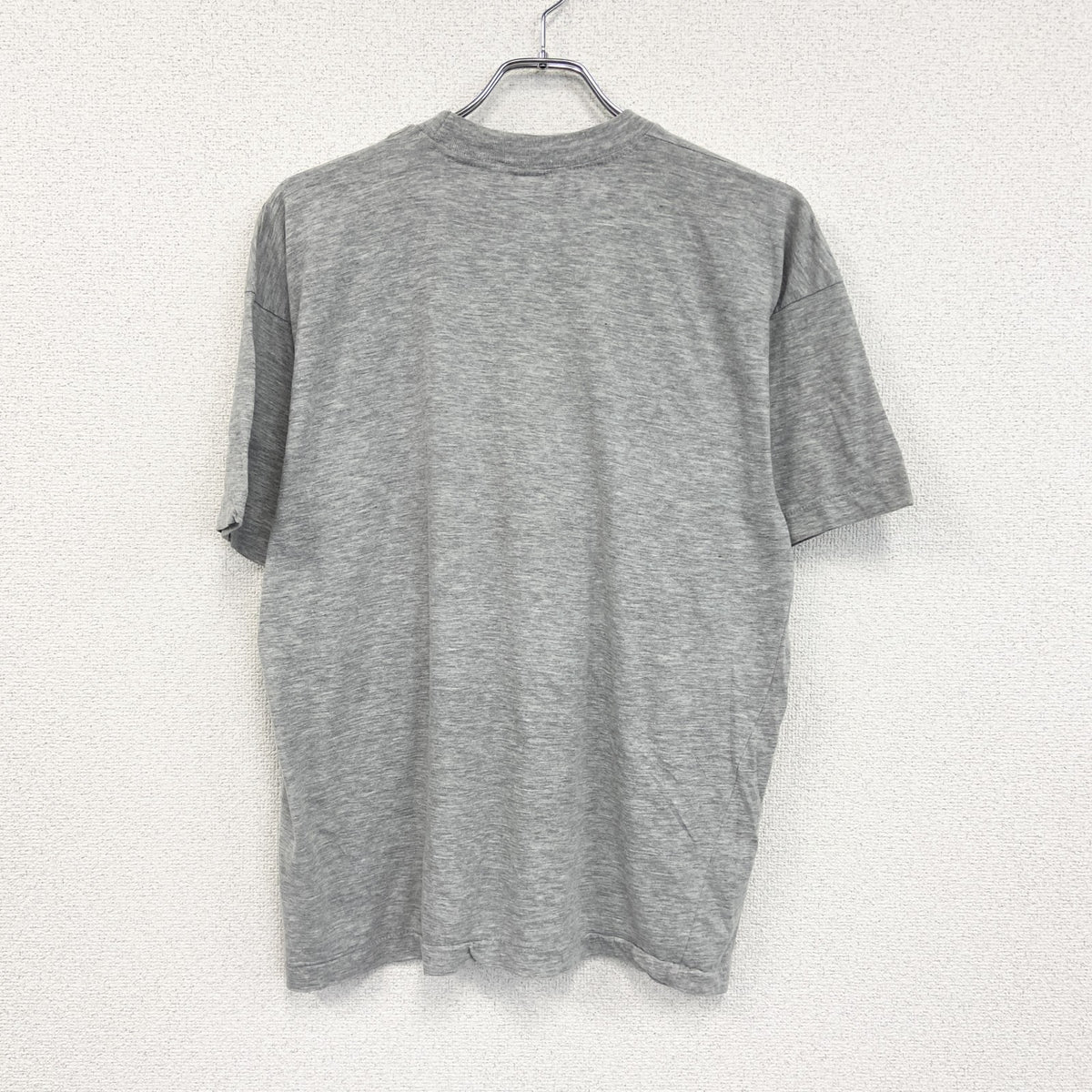 ～90s　半袖プリントTシャツ　ヴィンテージ　シングルステッチ　グレー　灰色　　古着