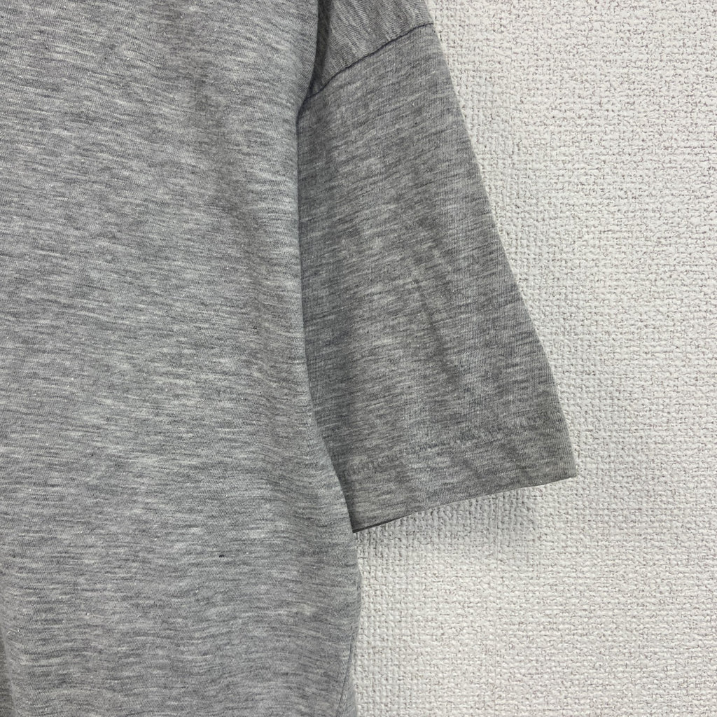 ～90s　半袖プリントTシャツ　ヴィンテージ　シングルステッチ　グレー　灰色　　古着