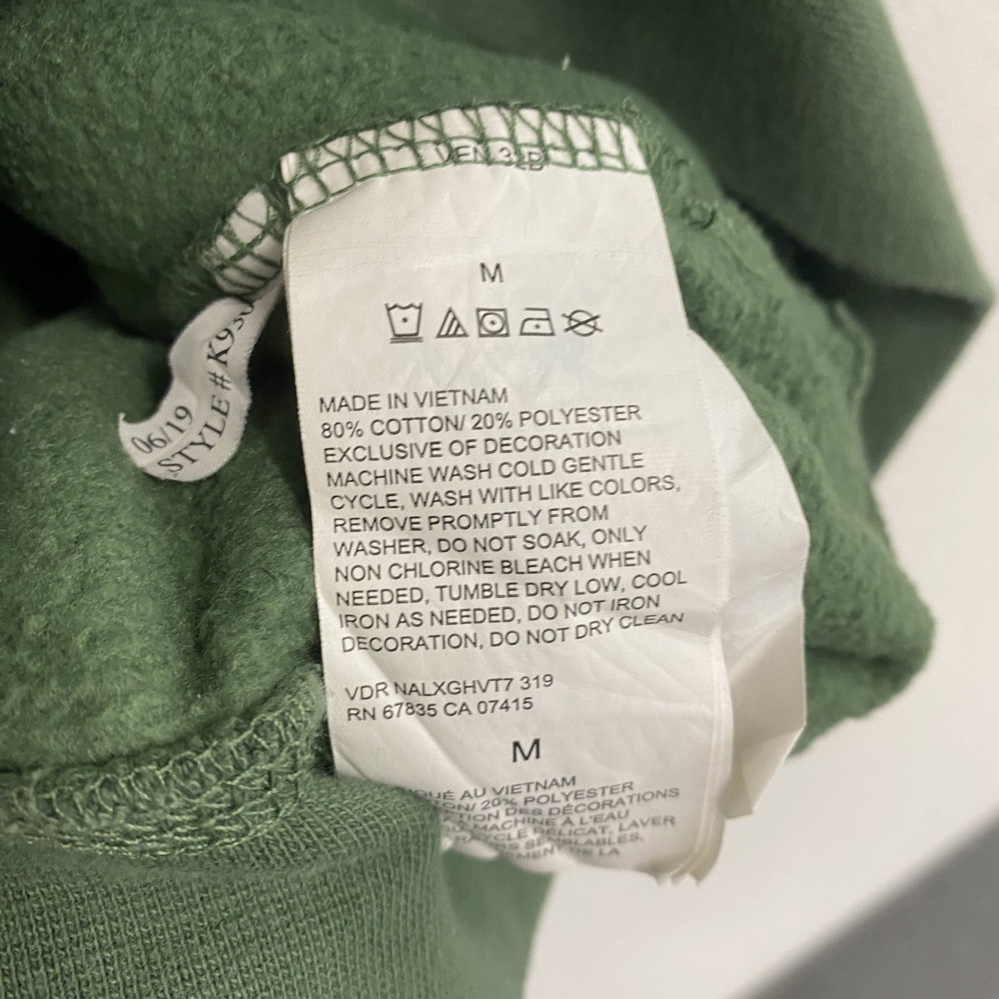 NAUTICA　ノーティカ　ハーフジップスウェット/トレーナー　緑　グリーン　Mサイズ