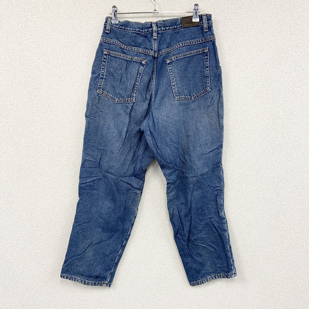 ～00s　L.L.Bean　エルエルビーン　デニムパンツ/ジーンズ　ジップフライ　ネル生地ライナー　インディゴ　12PETサイズ　古着