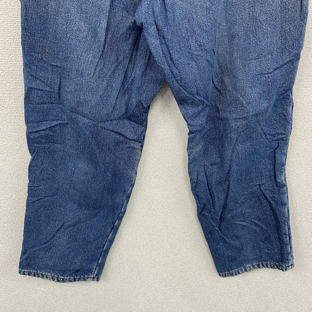 ～00s　L.L.Bean　エルエルビーン　デニムパンツ/ジーンズ　ジップフライ　ネル生地ライナー　インディゴ　12PETサイズ　古着