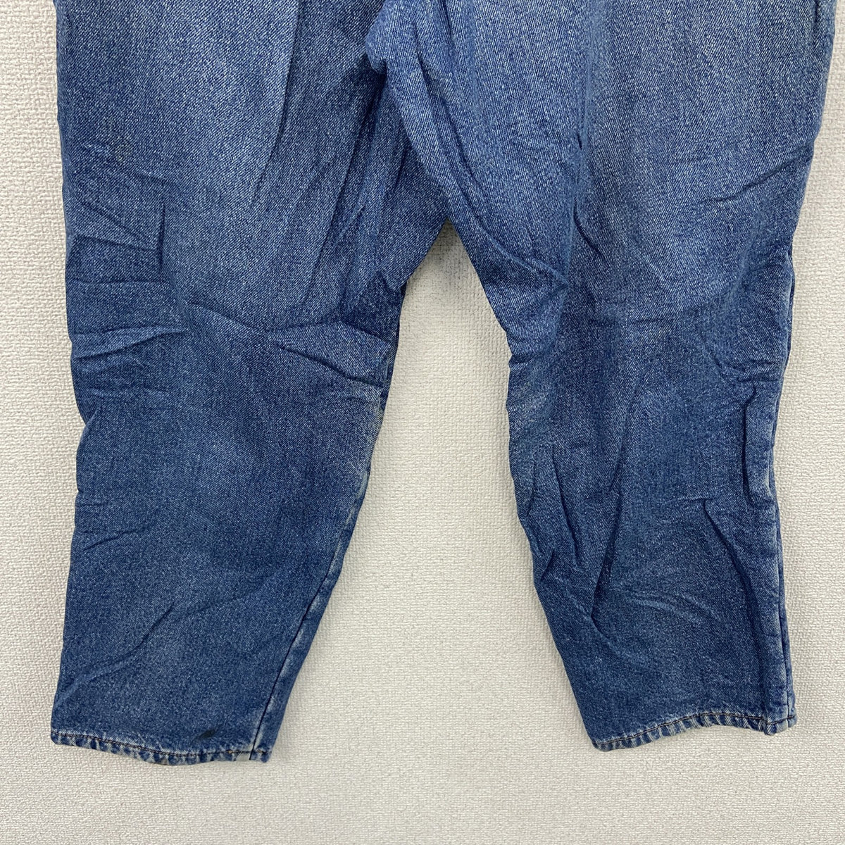 ～00s　L.L.Bean　エルエルビーン　デニムパンツ/ジーンズ　ジップフライ　ネル生地ライナー　インディゴ　12PETサイズ　古着