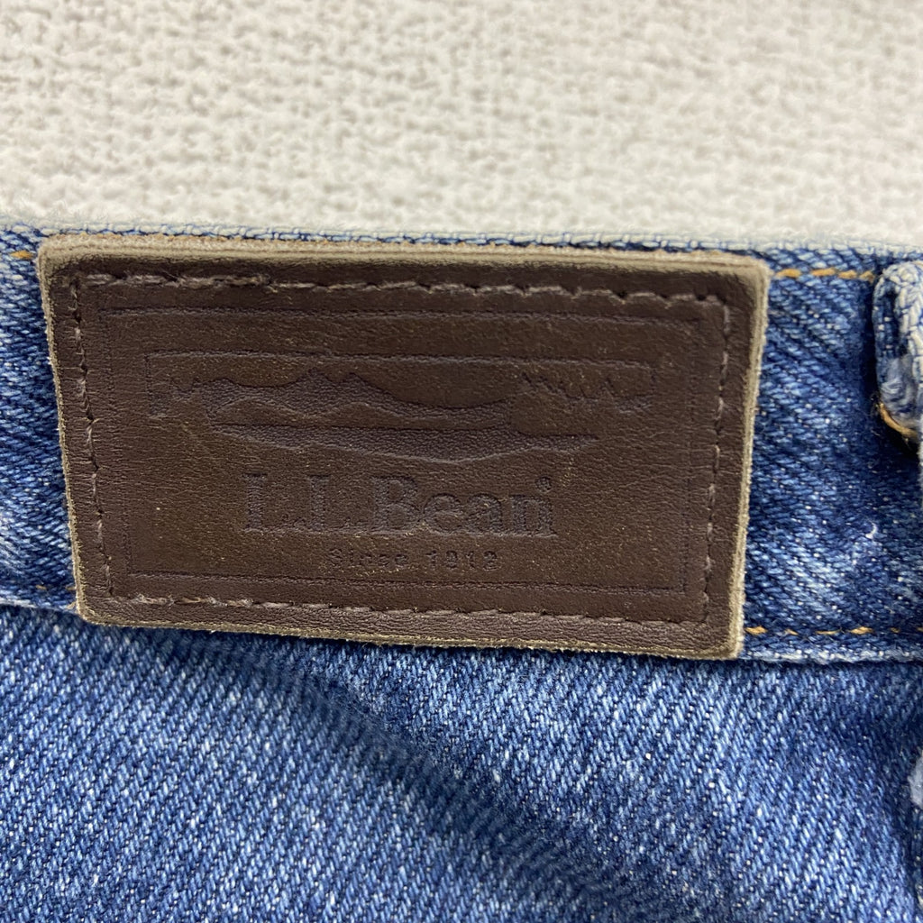 ～00s　L.L.Bean　エルエルビーン　デニムパンツ/ジーンズ　ジップフライ　ネル生地ライナー　インディゴ　12PETサイズ　古着