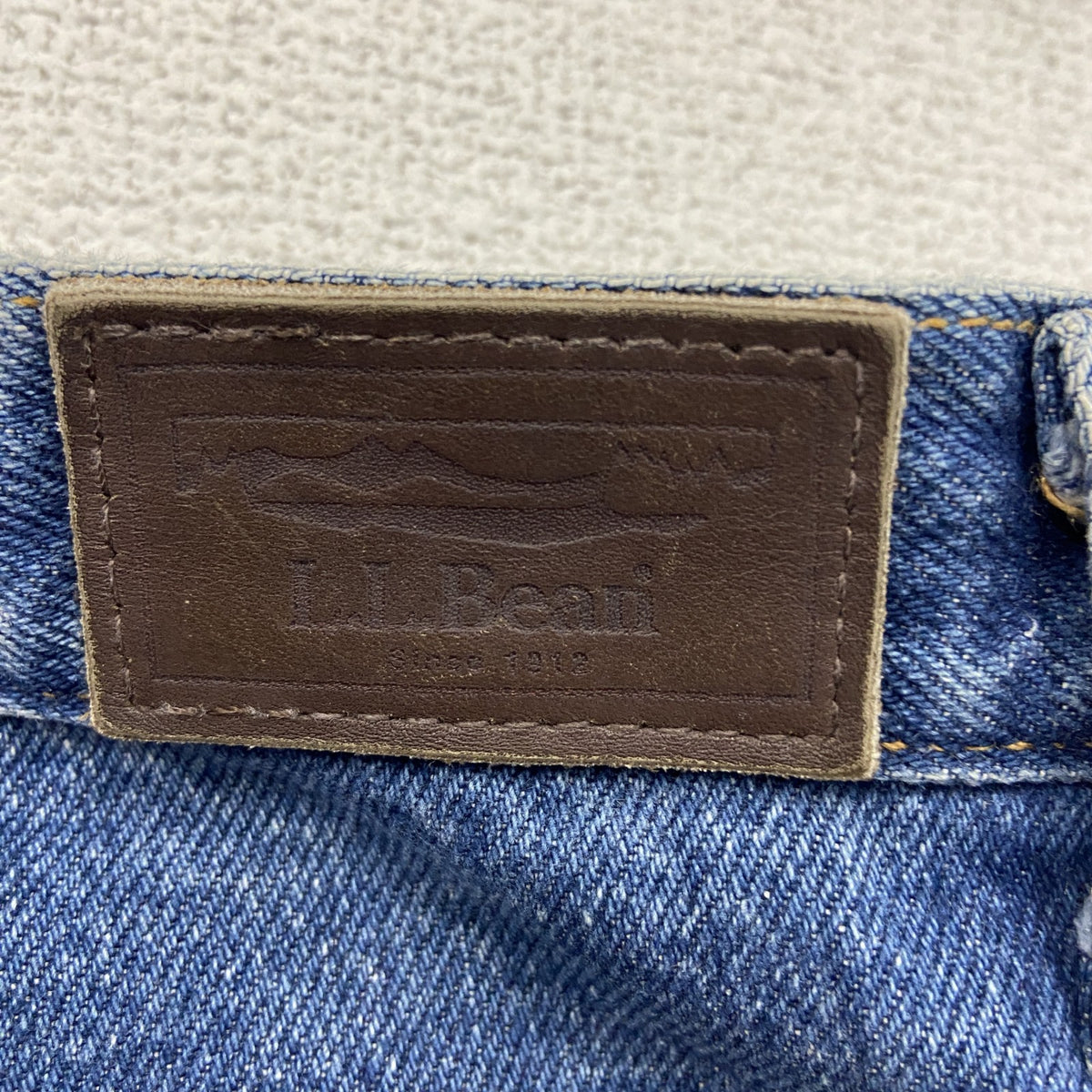 ～00s　L.L.Bean　エルエルビーン　デニムパンツ/ジーンズ　ジップフライ　ネル生地ライナー　インディゴ　12PETサイズ　古着