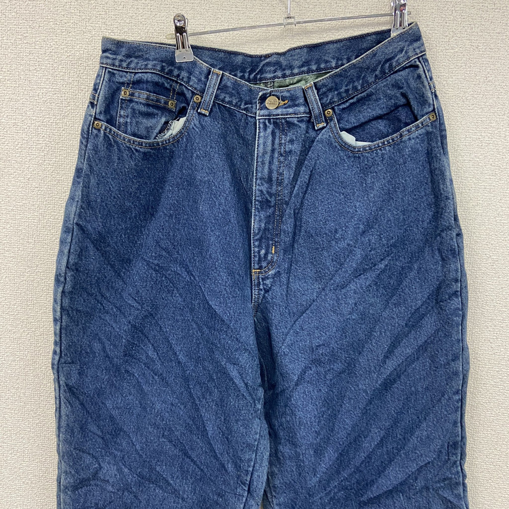 ～00s　L.L.Bean　エルエルビーン　デニムパンツ/ジーンズ　ジップフライ　ネル生地ライナー　インディゴ　古着