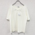 SCAPA　スキャパ　フロントリボン半袖Tシャツ　デッドストック　アイボリー　42サイズ　古着