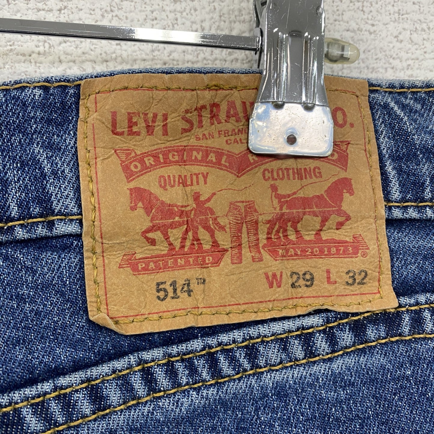 Levi’s　リーバイス　514　デニムパンツ/ジーンズ　縦落ち　インディゴ　W29サイズ