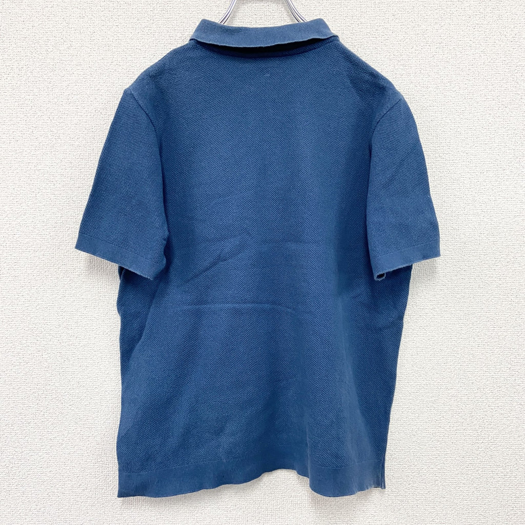 FilMelange　フィルメランジェ　AMIS　半袖ポロシャツ　オーガニックコットン　紺　ネイビー　3サイズ　古着