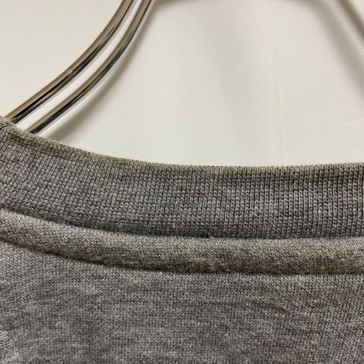 COTTONHERITAGE　長袖ロゴプリントスウェット　トレーナー　クルーネック　グレー　灰色　秋冬服　Lサイズ　古着