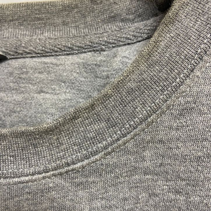COTTONHERITAGE　長袖ロゴプリントスウェット　トレーナー　クルーネック　グレー　灰色　秋冬服　Lサイズ　古着