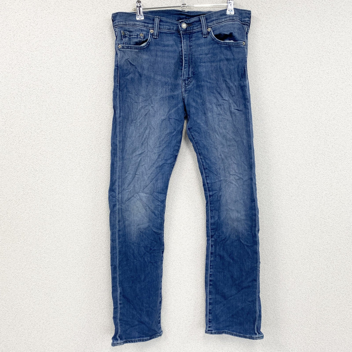 Levi’s　リーバイス　513　デニムパンツ/ジーンズ　縦落ち　インディゴ　W32サイズ　古着