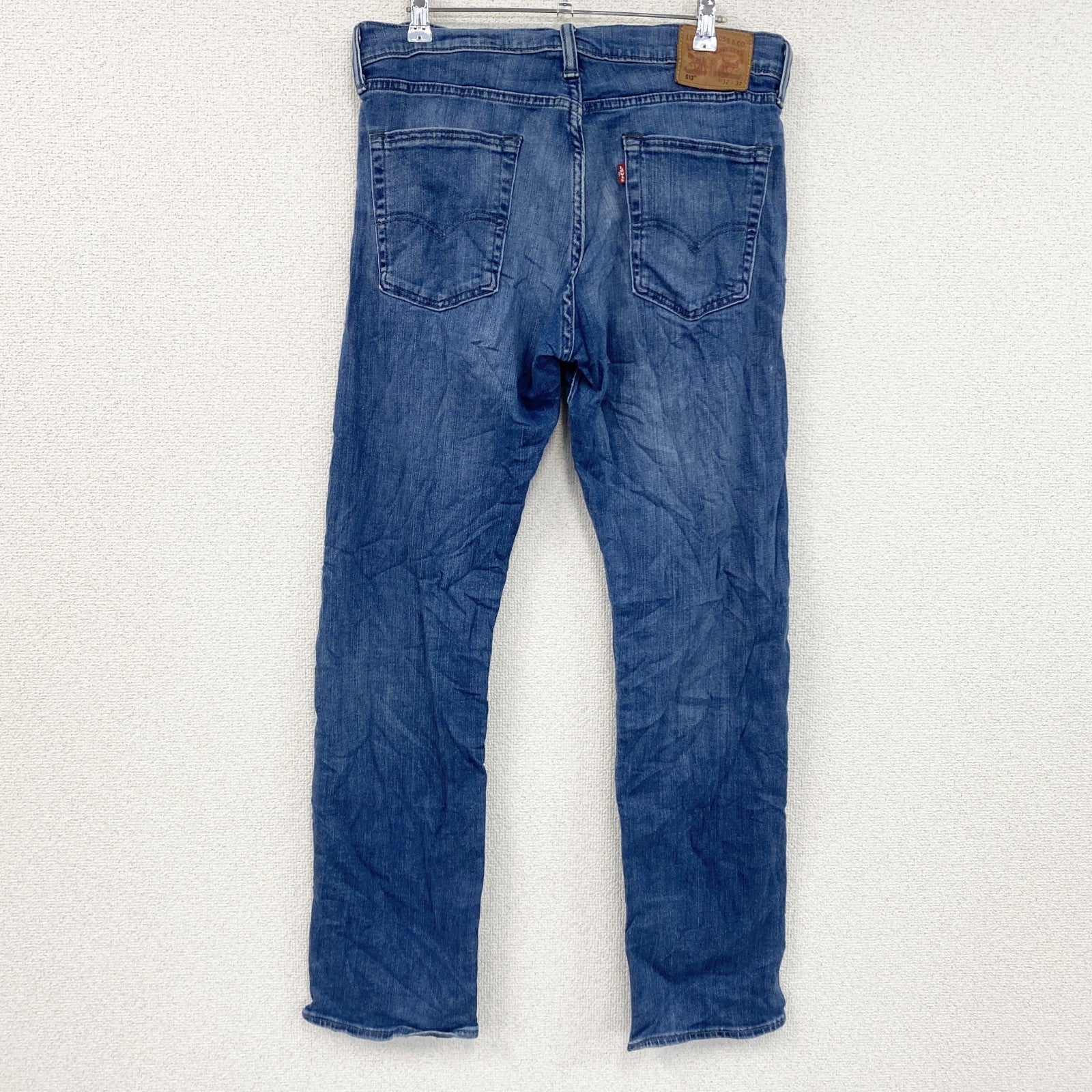 Levi’s　リーバイス　513　デニムパンツ/ジーンズ　縦落ち　インディゴ　W32サイズ　古着