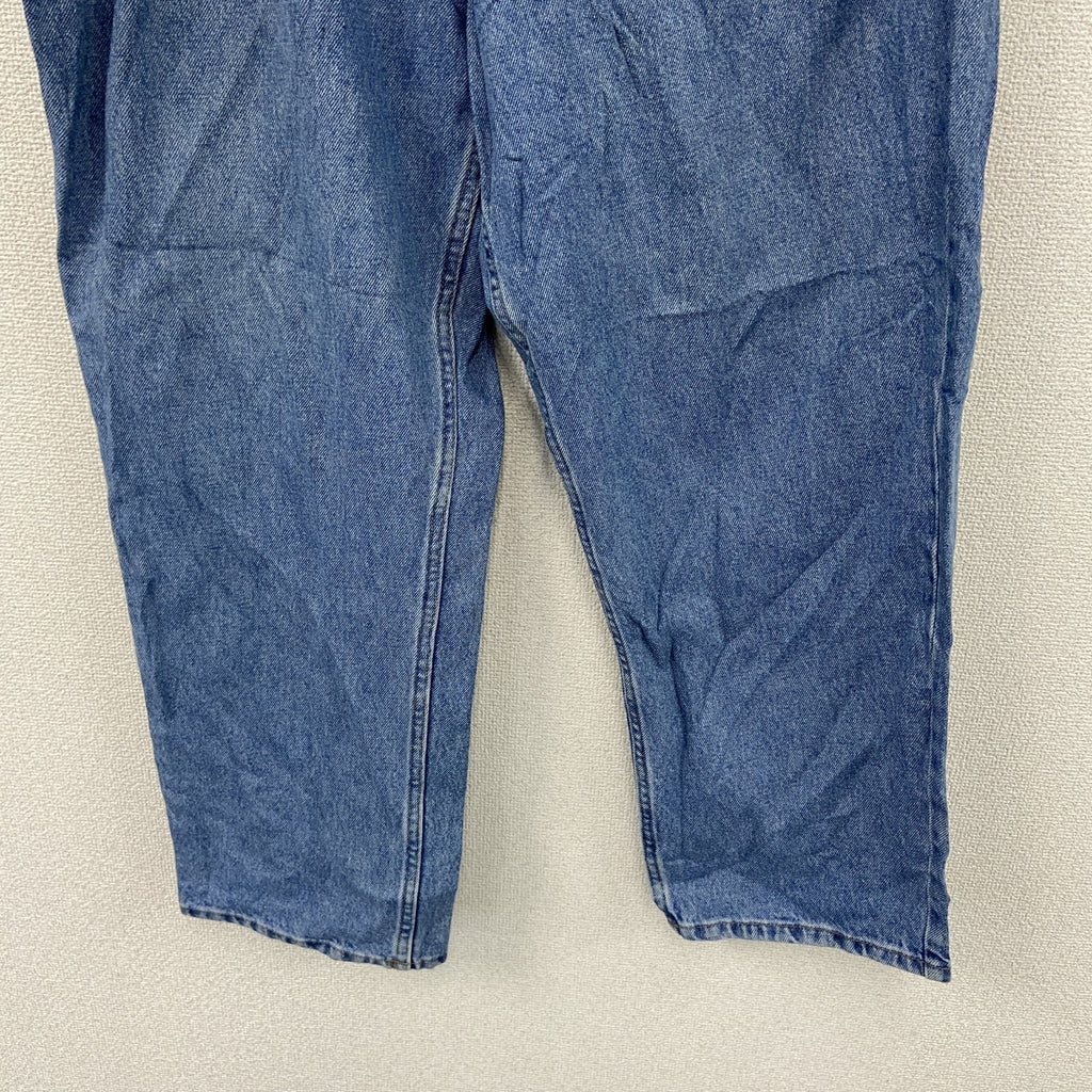L.L.Bean　エルエルビーン　デニムパンツ/ジーンズ　ジップフライ　革パッチ　インディゴ　W42サイズ　古着