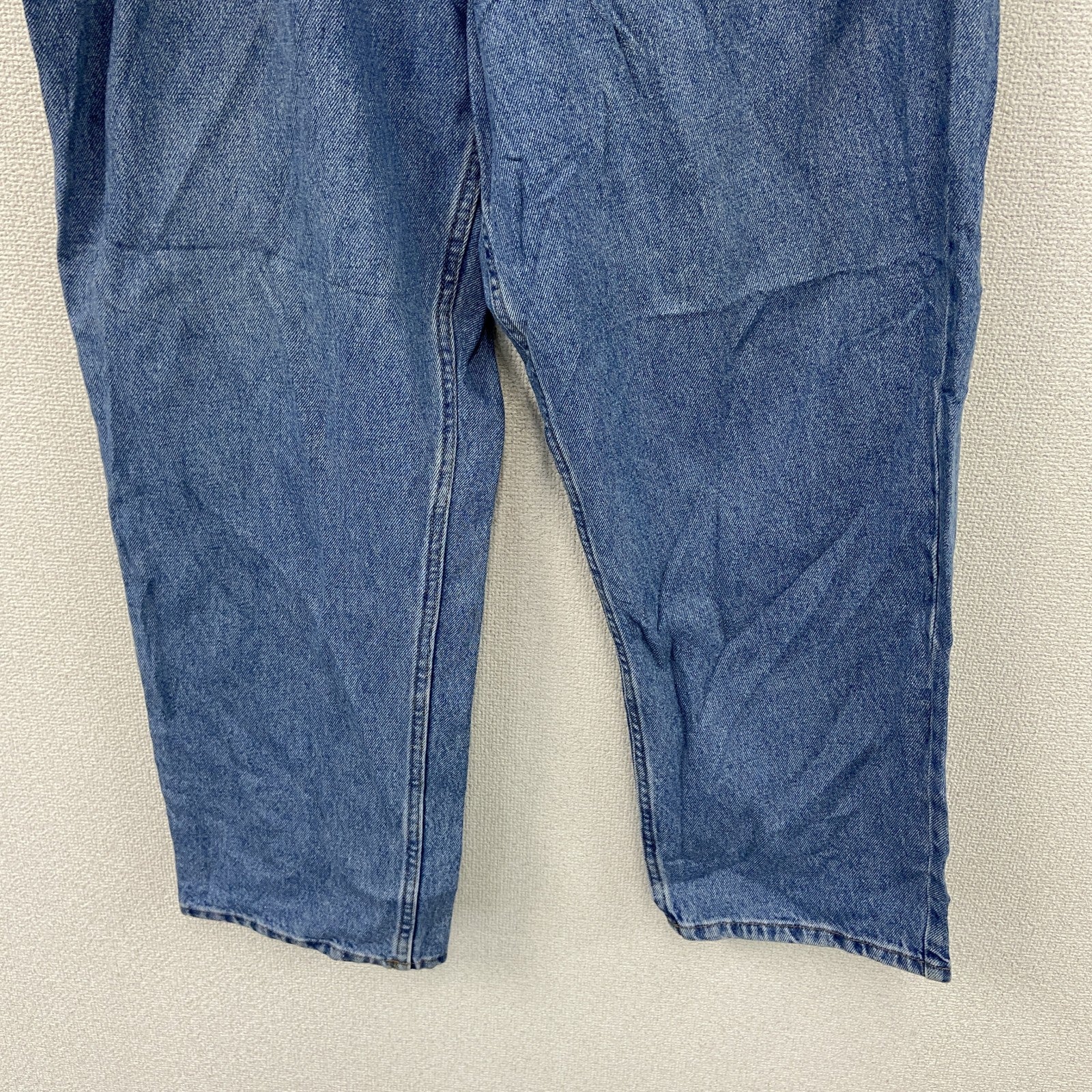 L.L.Bean　エルエルビーン　デニムパンツ/ジーンズ　ジップフライ　革パッチ　インディゴ　W42サイズ　古着