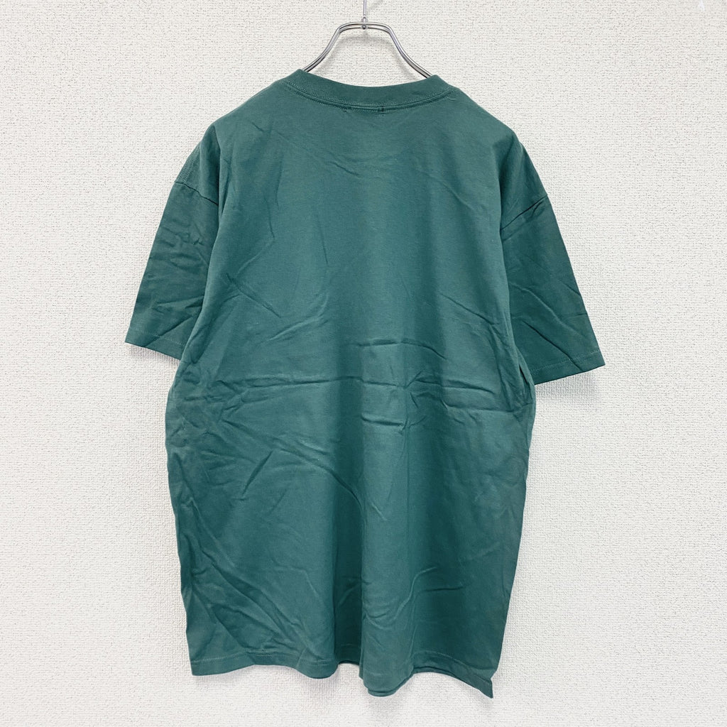 00s　IRONSLAVE　アイアンスレイブ　半袖プリントTシャツ　ヴィンテージ　緑　グリーン　Lサイズ カットソー メンズ コットン 古着