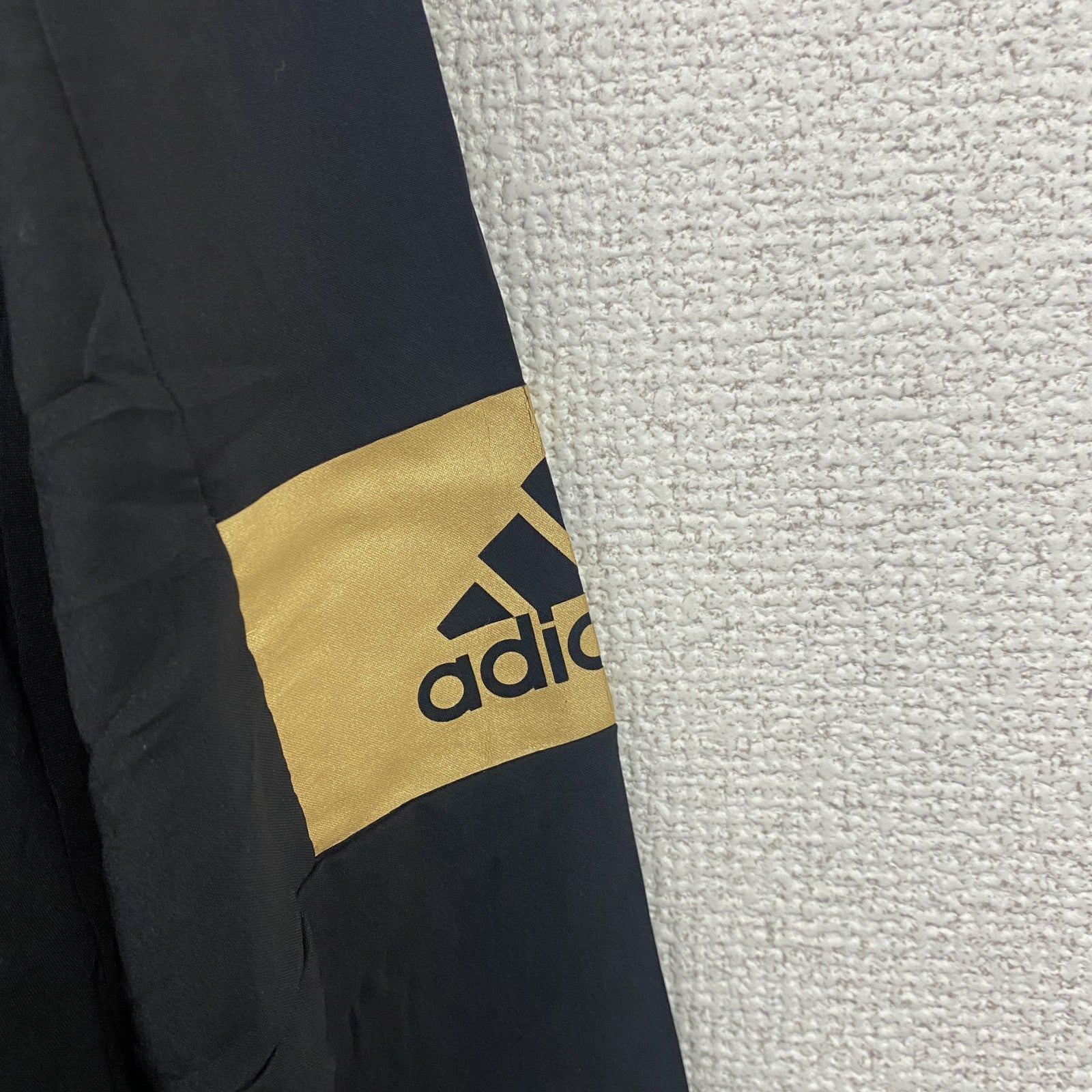 adidas　アディダス　プルオーバージャケット　ハーフジップ　ワンポイント　NHL　黒　ブラック　Lサイズ　古着