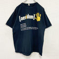 JERZEES　ジャージーズ　半袖プリントTシャツ　aevidum　黒　ブラック　Lサイズ　古着
