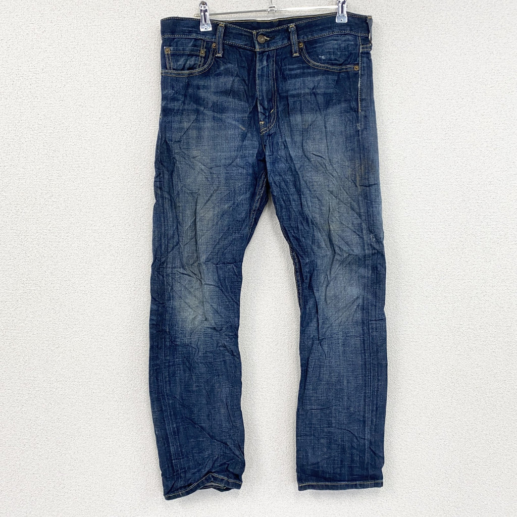 Levi’s　リーバイス　513　デニムパンツ/ジーンズ　縦落ち　インディゴ　W32サイズ　古着