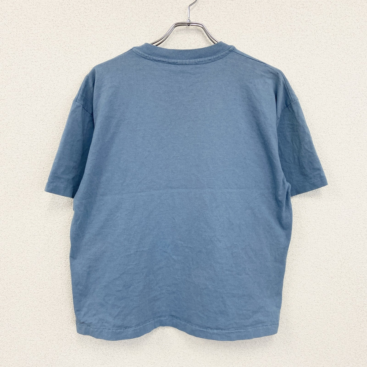 90s　anvil　アンヴィル　半袖プリントTシャツ　シングルステッチ　水色　ライトブルー　XLサイズ　　ヴィンテージ　古着