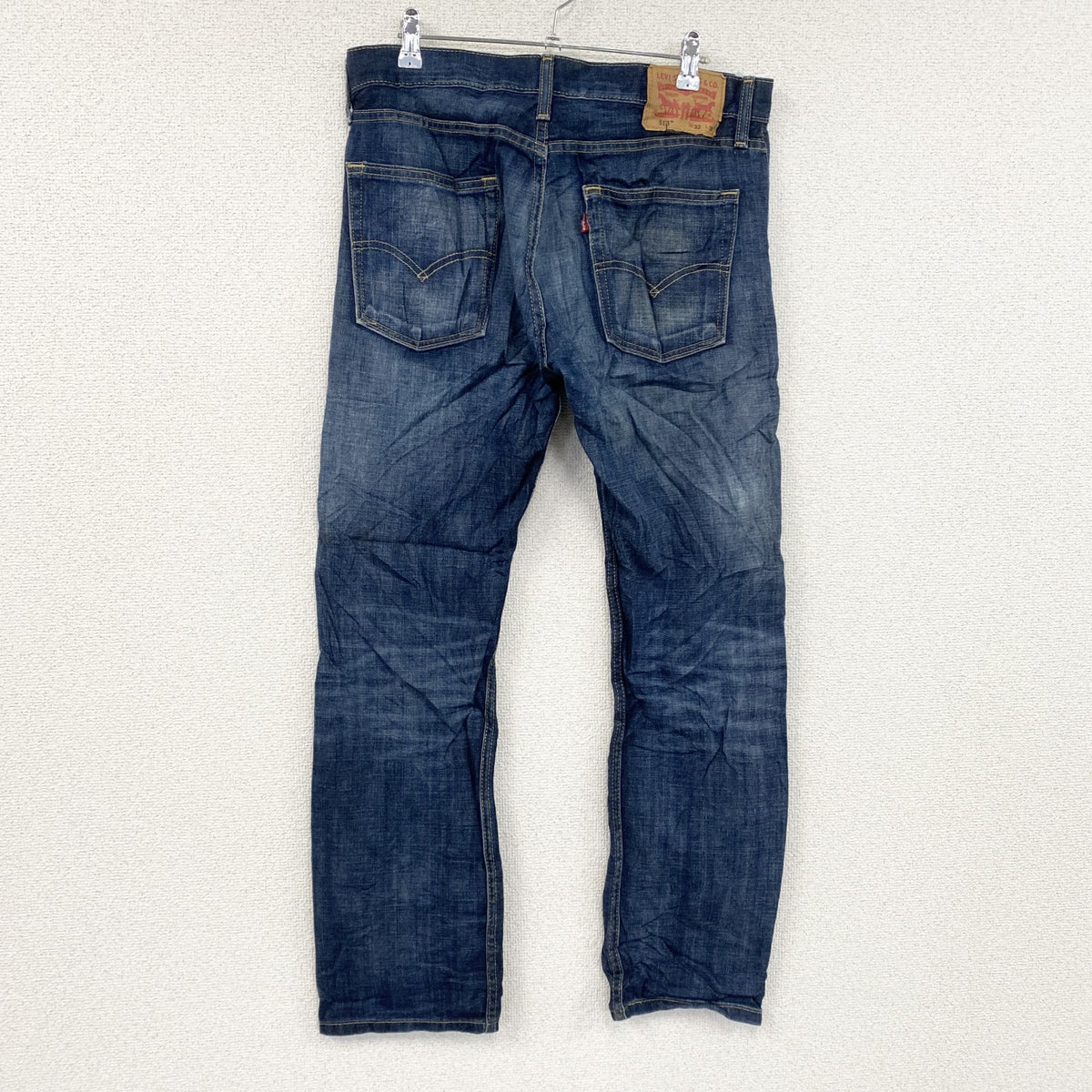 Levi’s　リーバイス　513　デニムパンツ/ジーンズ　縦落ち　インディゴ　W32サイズ　古着