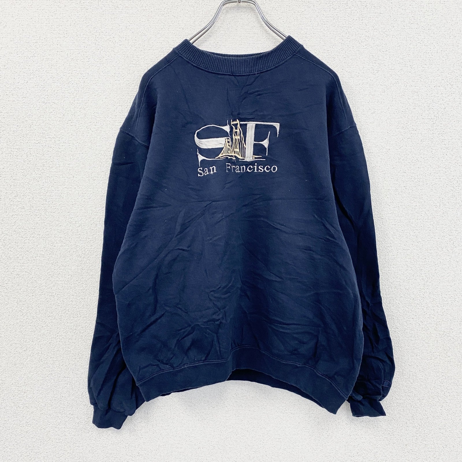 00s　Champion　チャンピオン　プレミアムリバースウィーブ　スウェット/トレーナー　紺　ネイビー　Mサイズ　古着