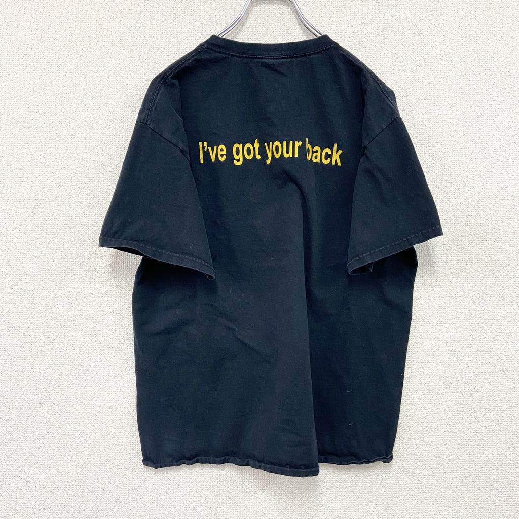 JERZEES　ジャージーズ　半袖プリントTシャツ　aevidum　黒　ブラック　Lサイズ　古着