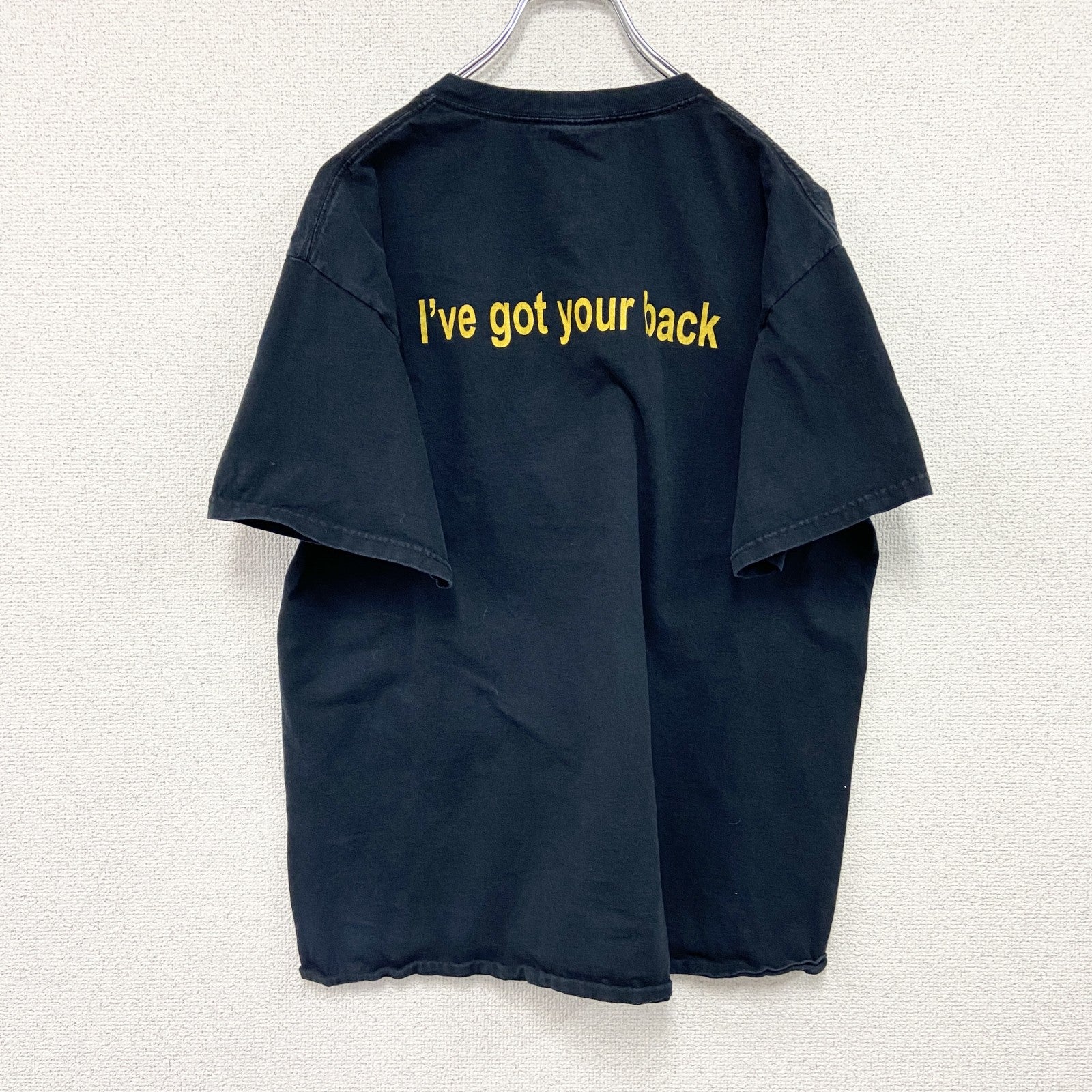 JERZEES　ジャージーズ　半袖プリントTシャツ　aevidum　黒　ブラック　Lサイズ　古着