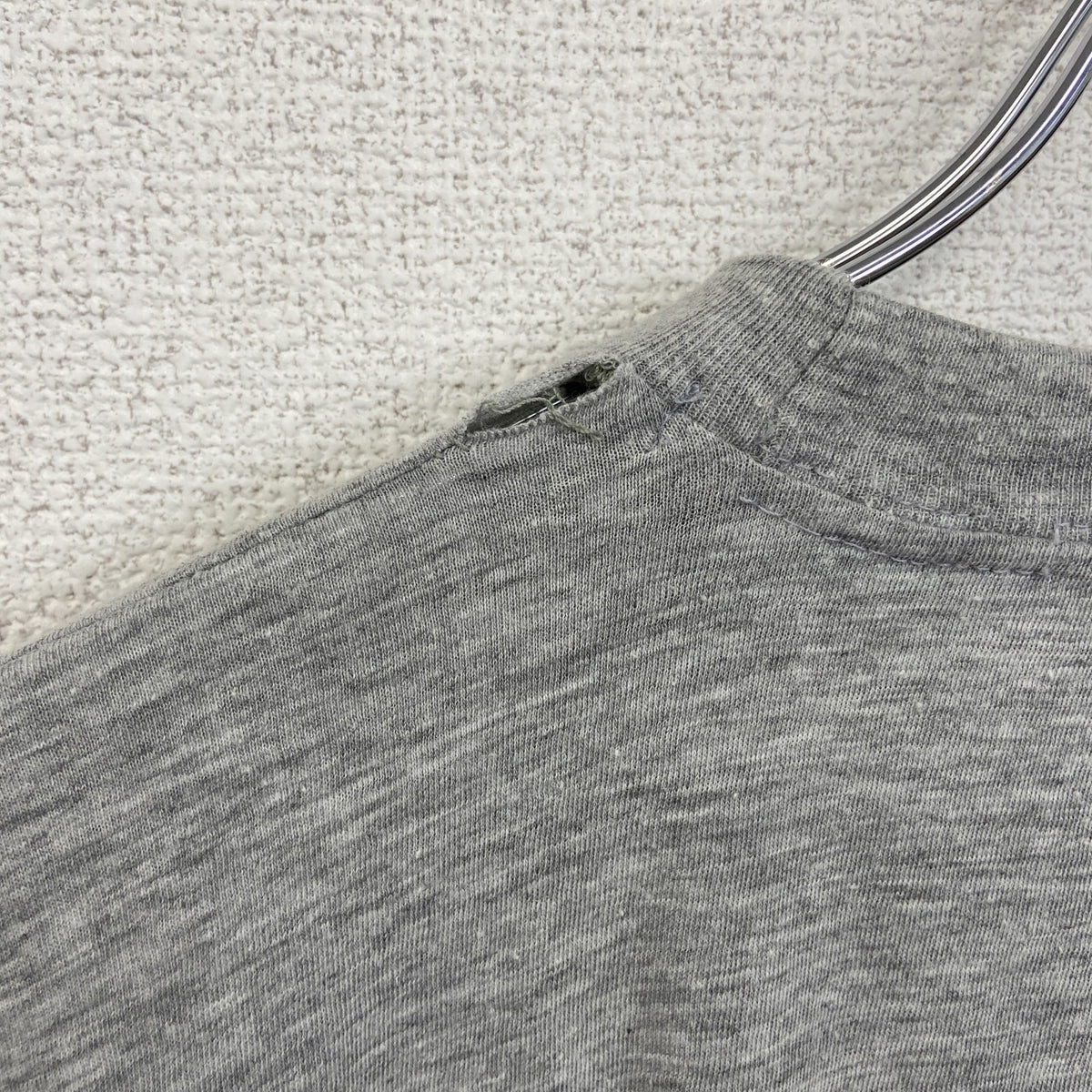 ～90s　半袖プリントTシャツ　ヴィンテージ　シングルステッチ　グレー　灰色　　古着