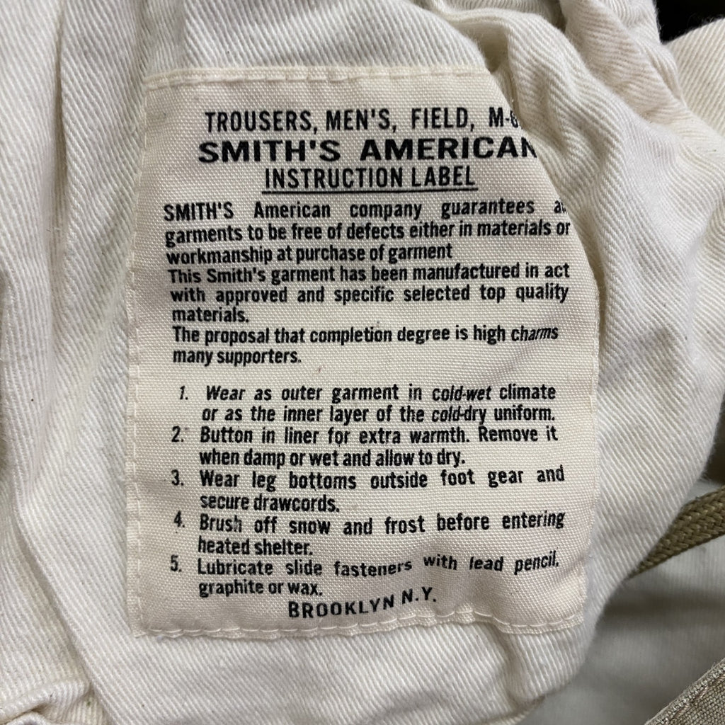 SMITH’S AMERICAN　スミスアメリカン　M-65　フィールドパンツ　カーゴパンツ　レプリカ　ベージュ　34-36サイズ　古着