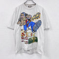TIME MONEY　B-BOYZ　半袖プリントTシャツ　ラインストーン　白　ホワイト　XLサイズ　古着