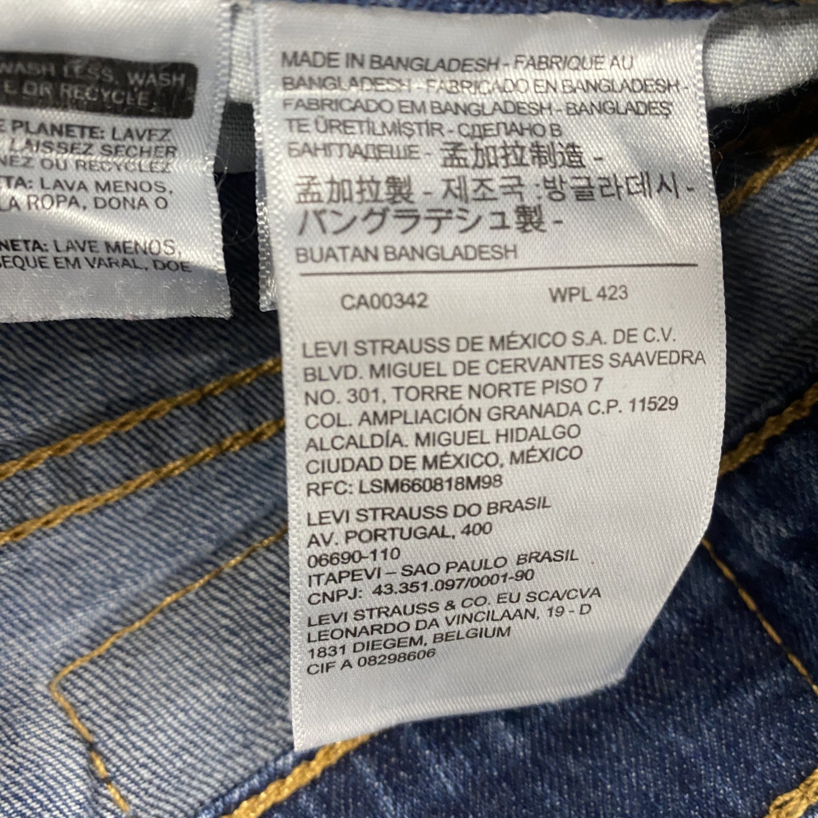 Levi’s　リーバイス　513　デニムパンツ/ジーンズ　インディゴ　W32サイズ　古着