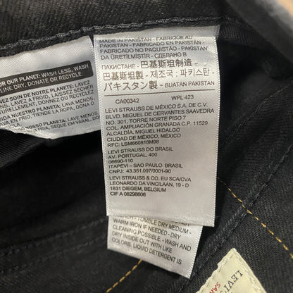 Levi’s　リーバイス　512　ブラックデニムパンツ/ジーンズ　黒　ブラック　W30サイズ
