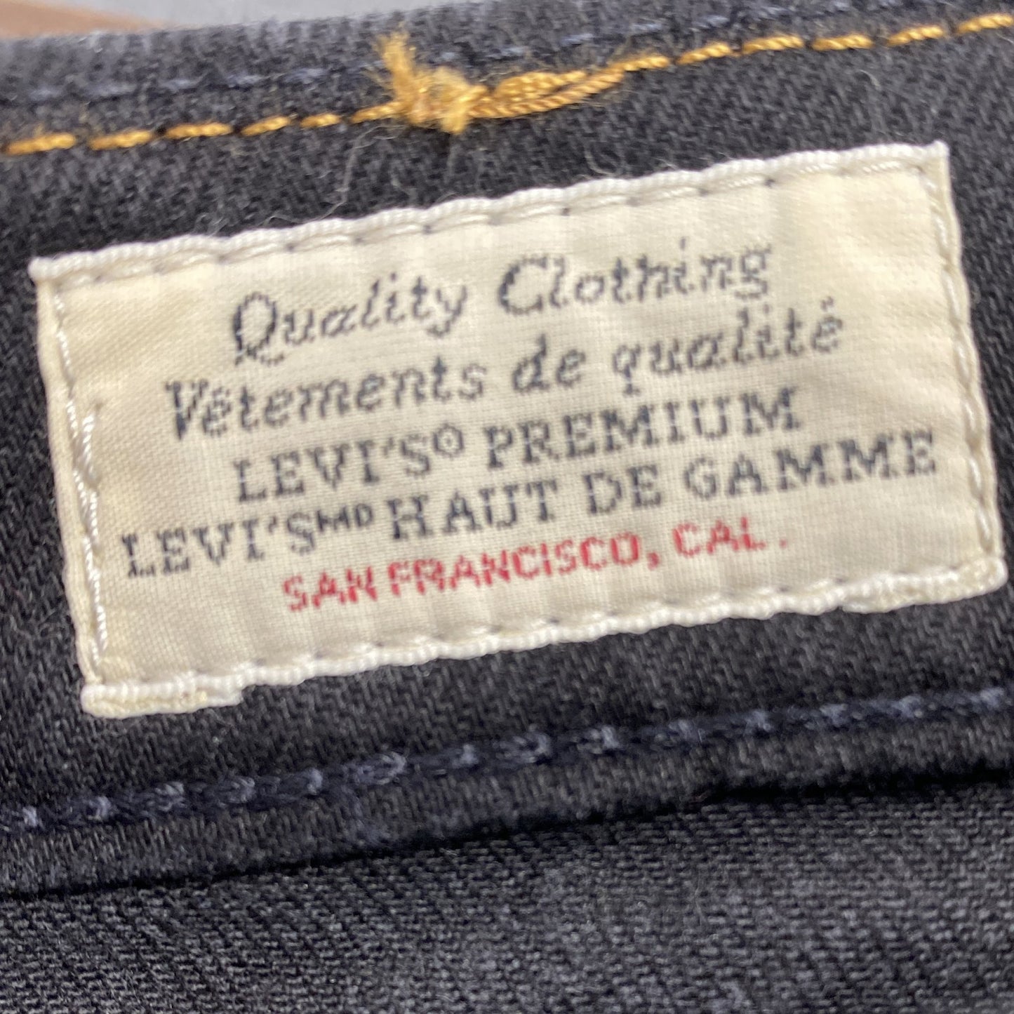 Levi’s　リーバイス　512　ブラックデニムパンツ/ジーンズ　黒　ブラック　W30サイズ