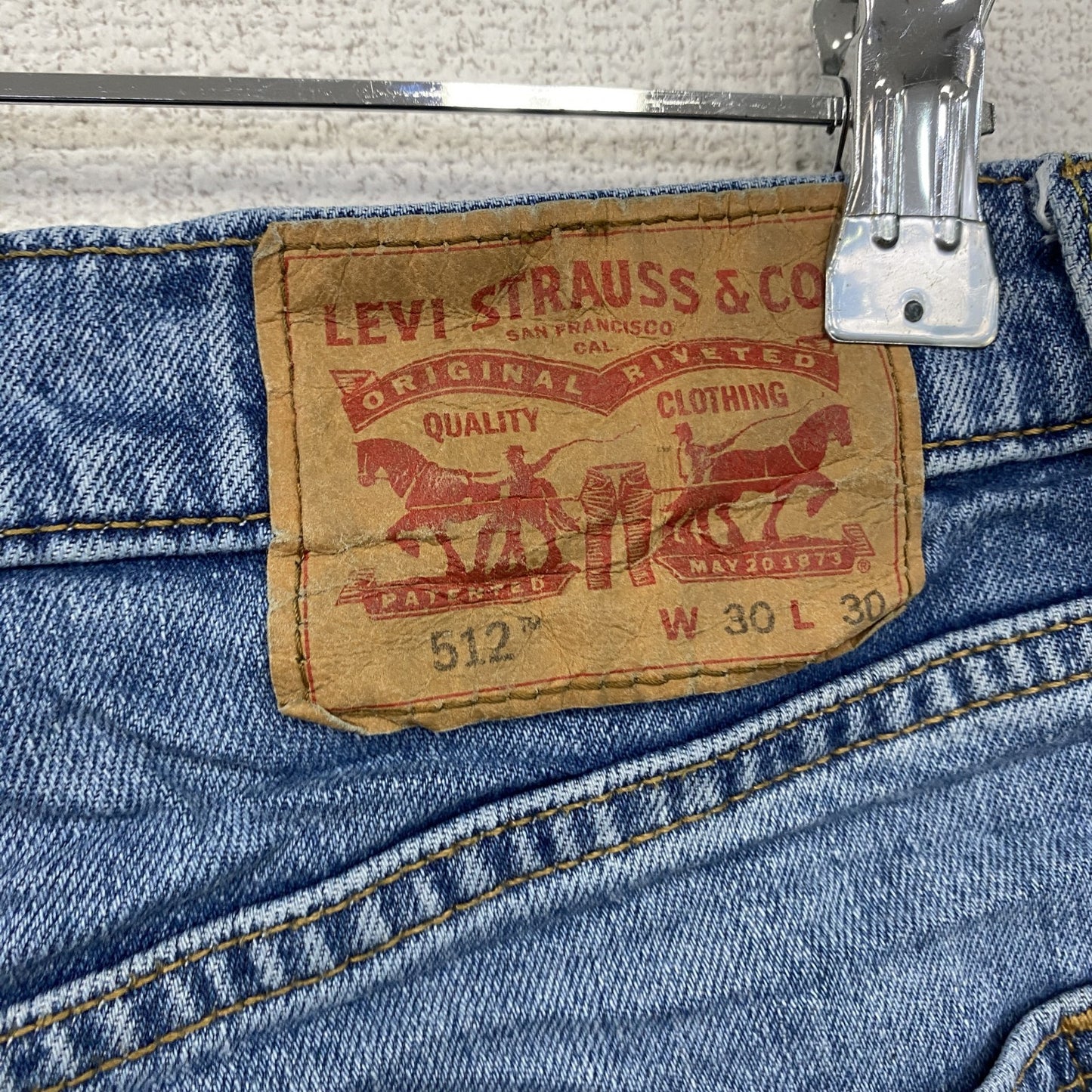 Levi’s　リーバイス　512　デニムパンツ/ジーンズ　縦落ち　インディゴ　W30サイズ