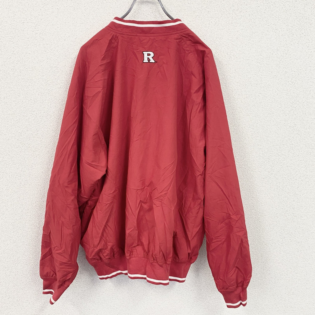 CAMPUS DRIVE　ナイロンプルオーバー　カレッジ　赤　レッド　Lサイズ　古着