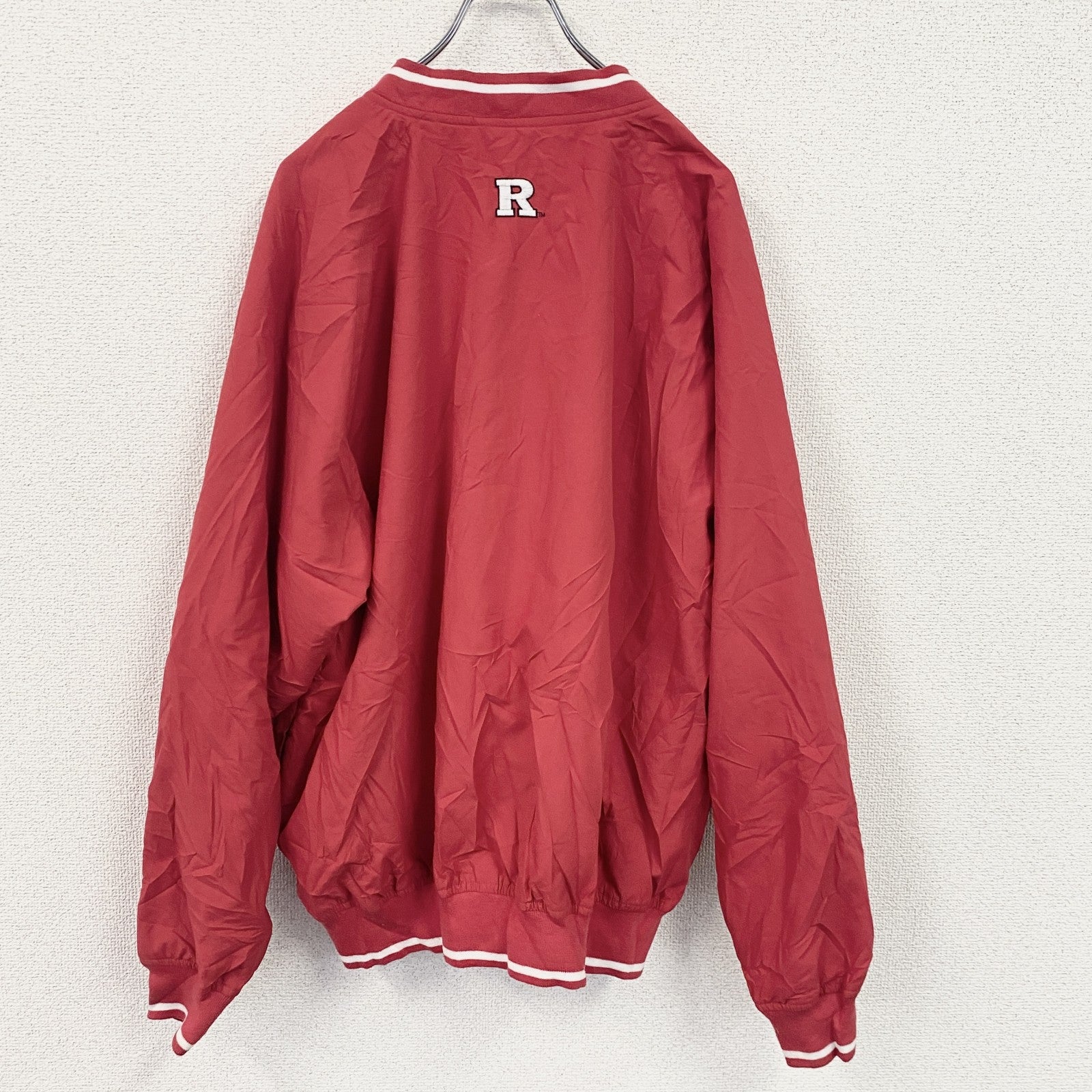 CAMPUS DRIVE　ナイロンプルオーバー　カレッジ　赤　レッド　Lサイズ　古着