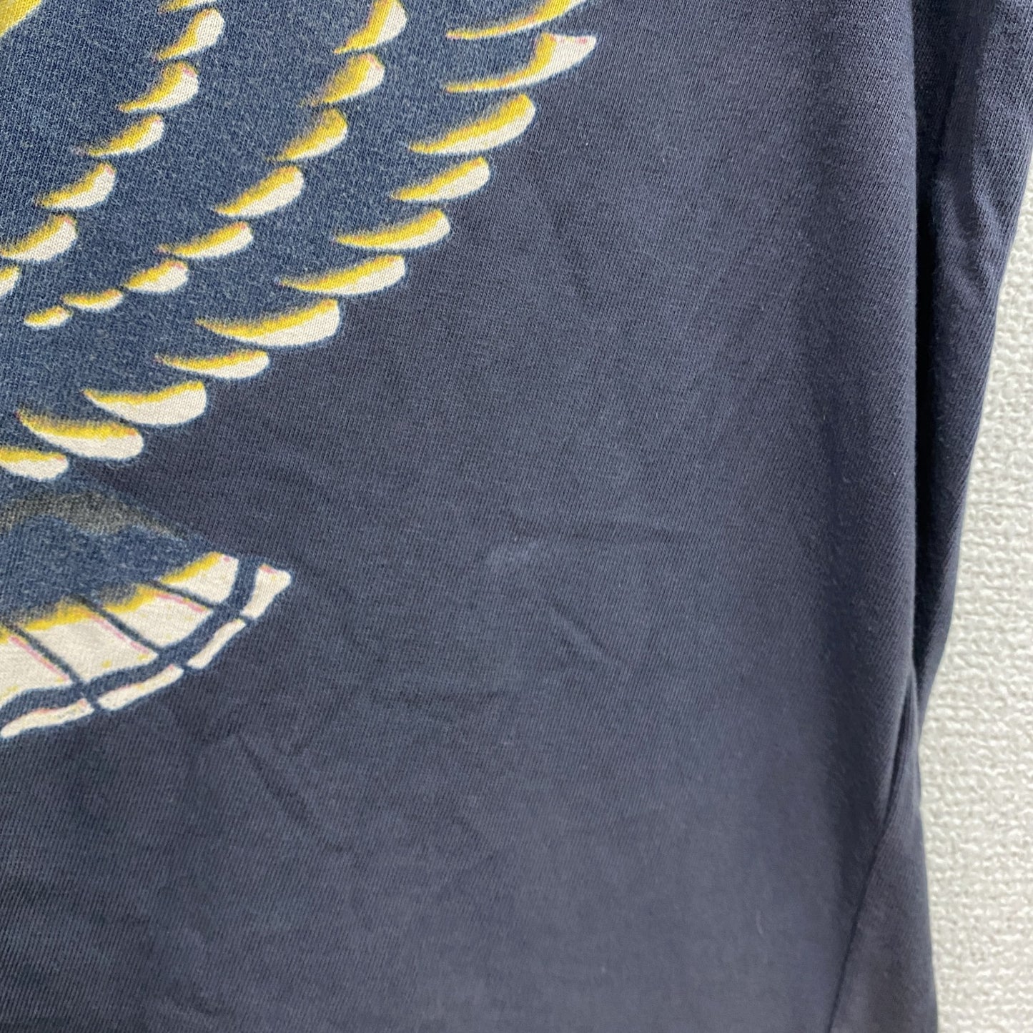 Ed Hardy　エドハーディー　半袖プリントTシャツ　ラメT　スパンコール　紺　ネイビー　Lサイズ