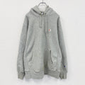 Champion　チャンピオン　リバースウィーブ　スウェットパーカー/フーディー　刺繍ロゴ　現行　灰色　グレー　Lサイズ　古着