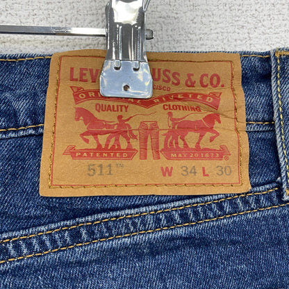 Levi’s　リーバイス　511　デニムパンツ/ジーンズ　縦落ち　インディゴ　W34サイズ