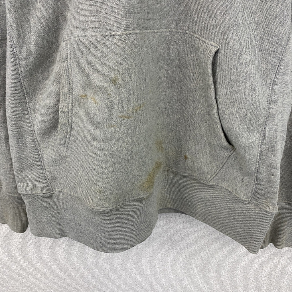 Champion　チャンピオン　リバースウィーブ　スウェットパーカー/フーディー　刺繍ロゴ　現行　灰色　グレー　Lサイズ　古着