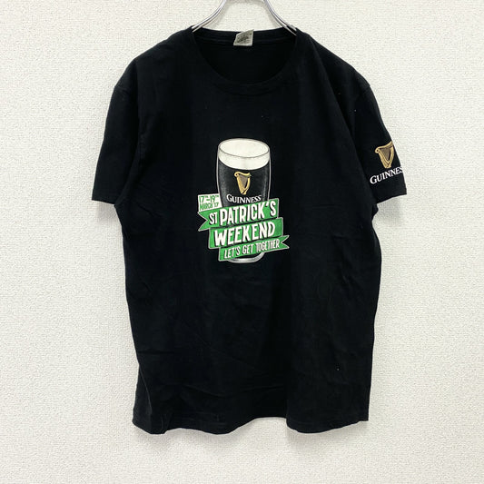 00s～　GUINNESS　ギネス　半袖プリントTシャツ　ユーロヴィンテージ　黒　ブラック　Lサイズ