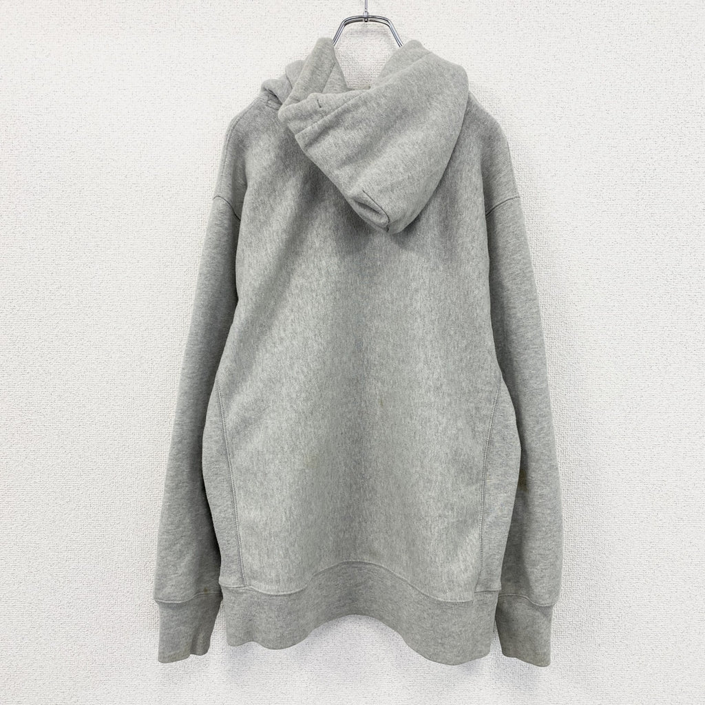 Champion　チャンピオン　リバースウィーブ　スウェットパーカー/フーディー　刺繍ロゴ　現行　灰色　グレー　Lサイズ　古着