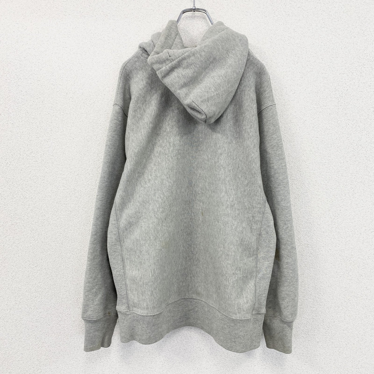 Champion　チャンピオン　リバースウィーブ　スウェットパーカー/フーディー　刺繍ロゴ　現行　灰色　グレー　Lサイズ　古着