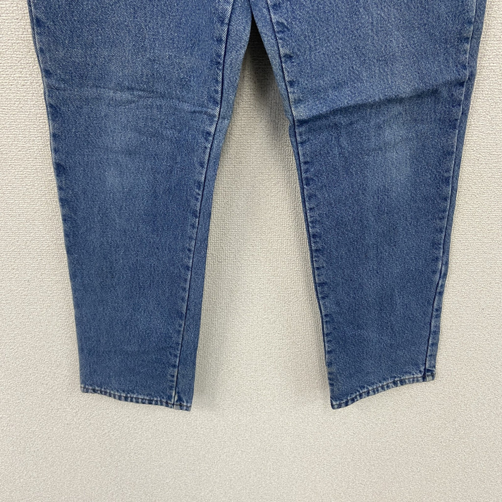 ～00s　L.L.Bean　エルエルビーン　デニムパンツ/ジーンズ　ジップフライ　ネル生地ライナー　革パッチ　インディゴ　W30サイズ　古着