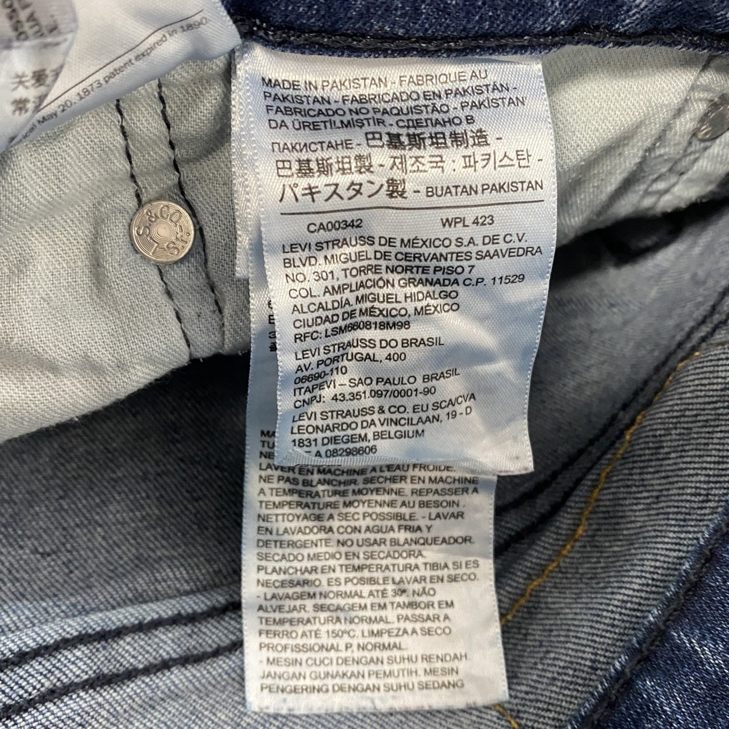 Levi’s　リーバイス　541　デニムパンツ/ジーンズ　縦落ち　インディゴ　W36サイズ