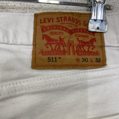 Levi’s　リーバイス　511　ホワイトデニムパンツ/ジーンズ　白　ホワイト　W30サイズ